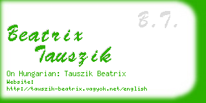 beatrix tauszik business card